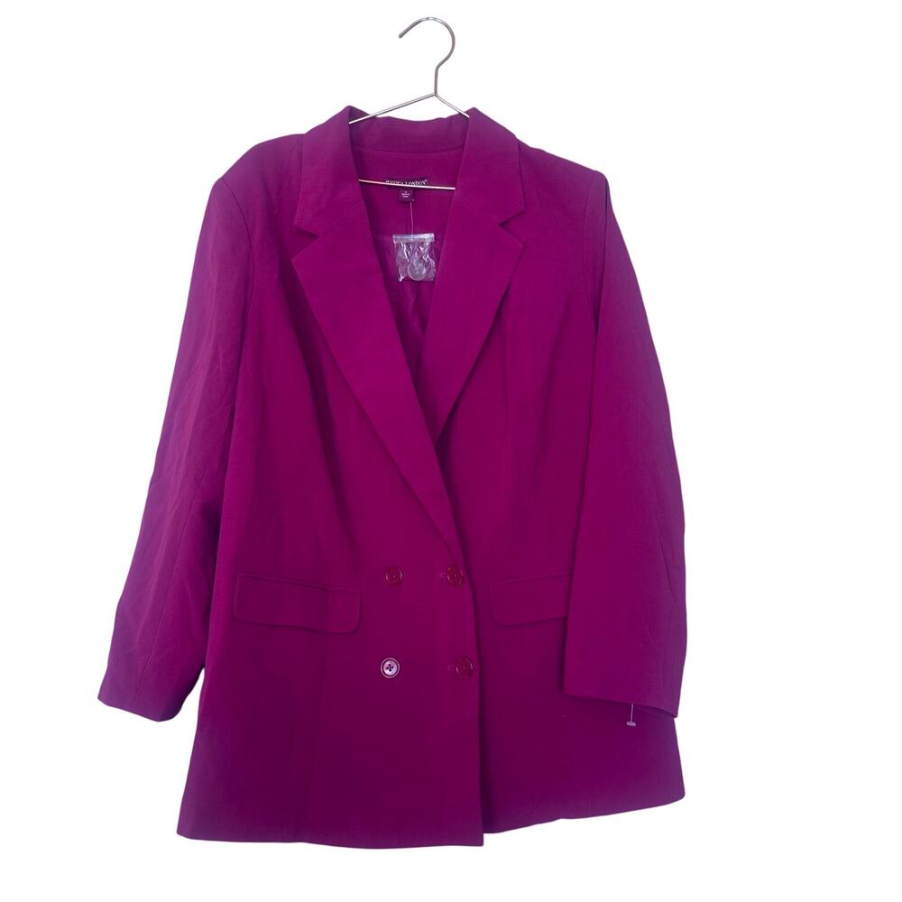 Jessica London cranberry blazer NWOT size 14